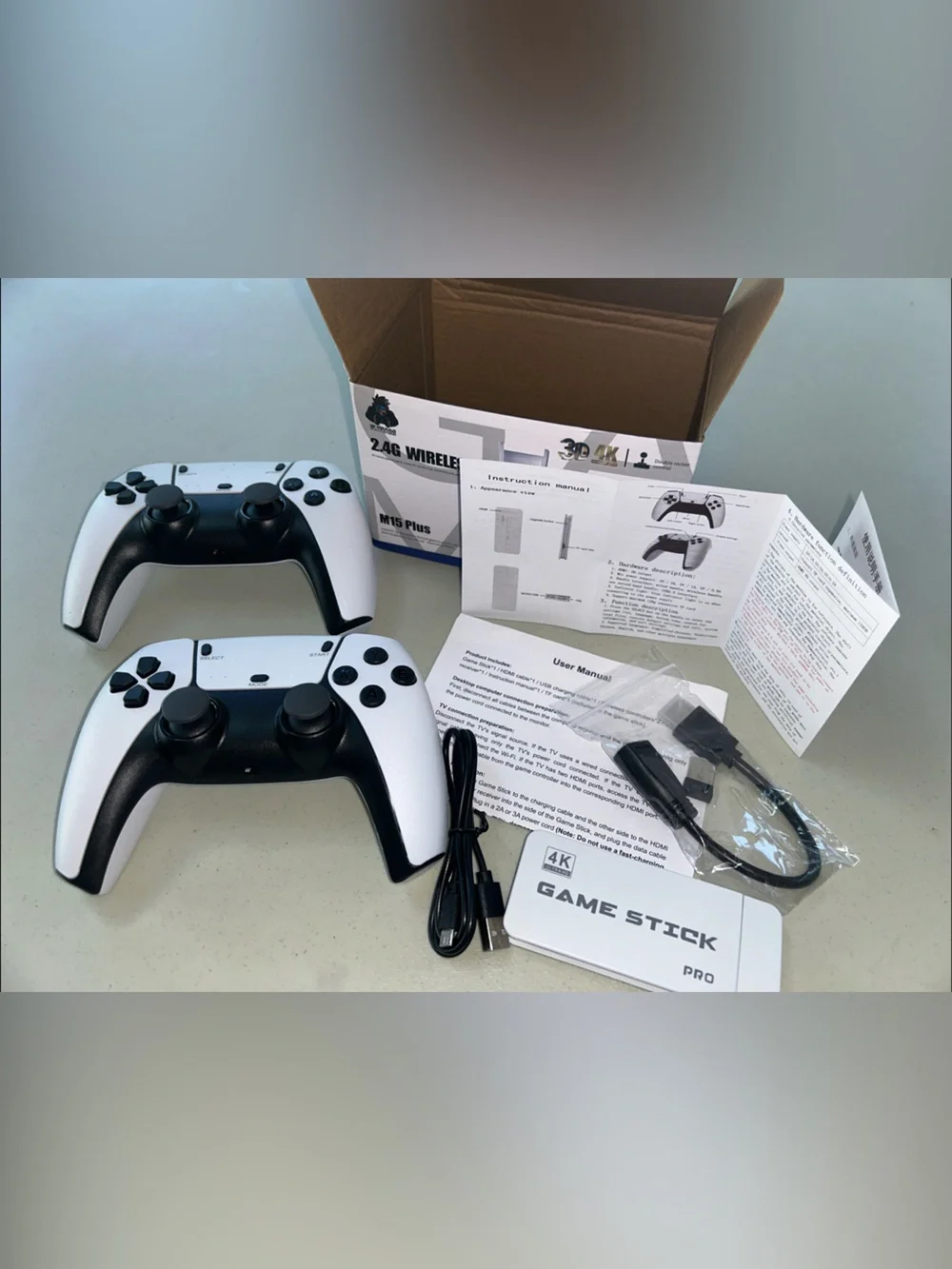 M15 Plus Gaming Simulator & 2 Wireless Controller - White